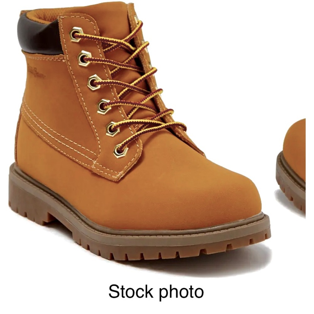 Eddie Bauer workwear inspired lace up ankle boots brown wheat color - Picture 11 of 11
